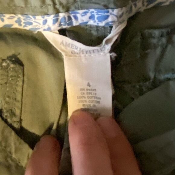 American Eagle khaki green Capri pants size 4 - Picture 3 of 4